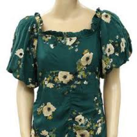 Urban Outfitters Floral Ruched Dress - Picture 4 of 12